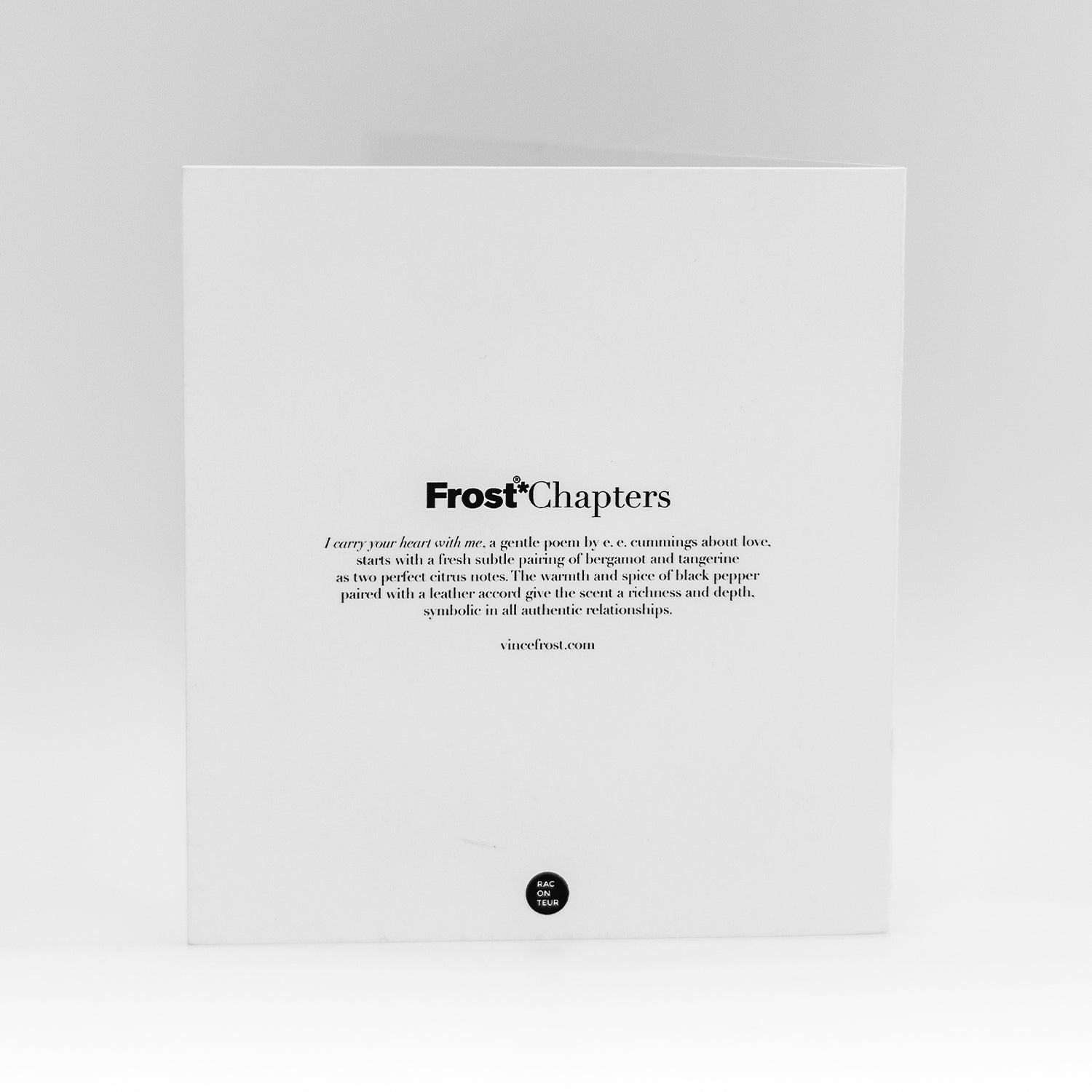 Frost*Chapters Card: Poetry