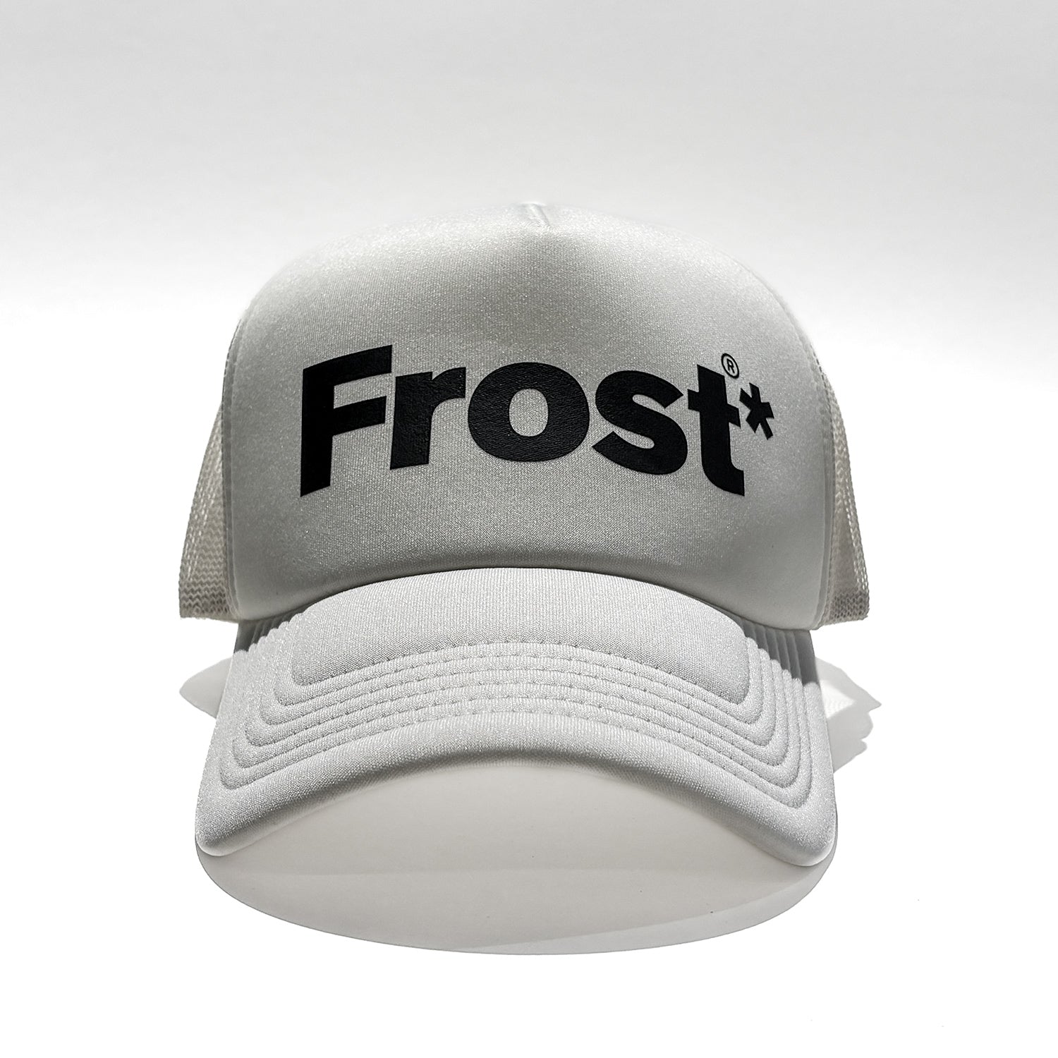 Frost* Logo Trucker Hat — Cream